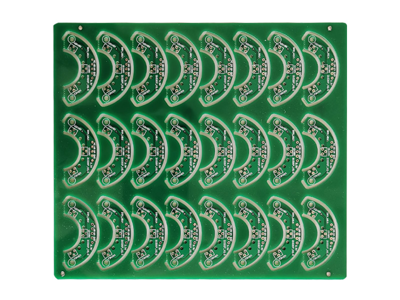 雙面弧形鍍金闆